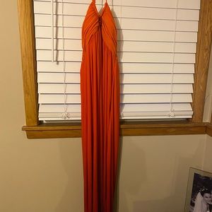 Cache orange and red maxi dress